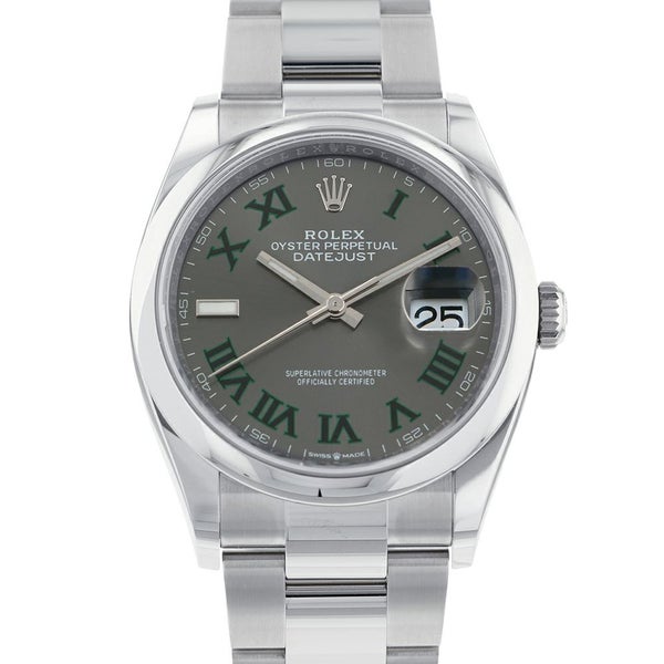ロレックス デイトジャスト36 126200 ROLEX 腕時計 スレート文字盤 ローマン