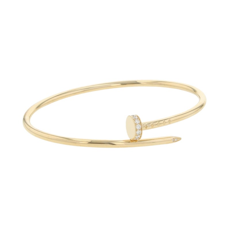 カルティエ ブレスレット ジュスト アン クル SM スモールモデル ダイヤモンド 20P 計0.18ct K18YG サイズ16 B6066116 Cartier