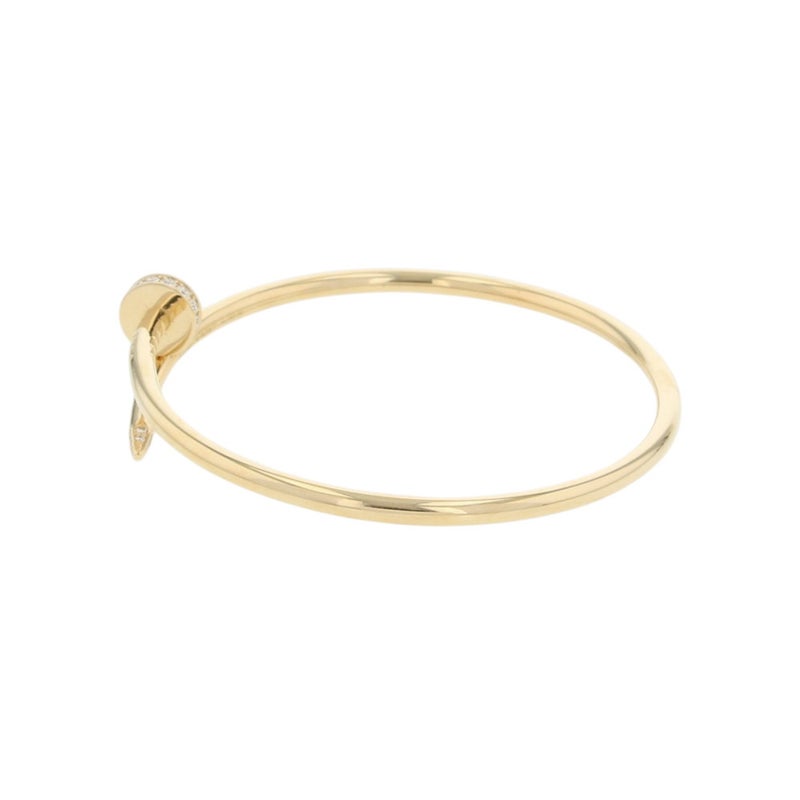 カルティエ ブレスレット ジュスト アン クル SM スモールモデル ダイヤモンド 20P 計0.18ct K18YG サイズ16 B6066116 Cartier