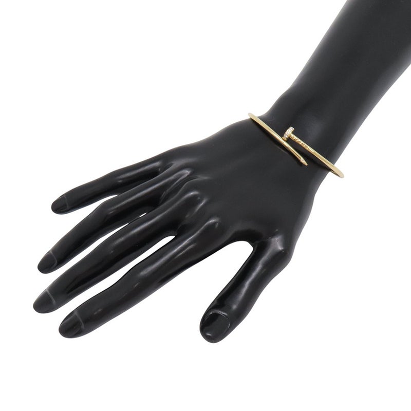 カルティエ ブレスレット ジュスト アン クル SM スモールモデル ダイヤモンド 20P 計0.18ct K18YG サイズ16 B6066116 Cartier