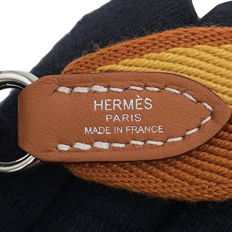 エルメス ショルダーストラップ バンドリエール サングル カザック 25mm ゴールド/パイユ/シルバー金具 K刻印
