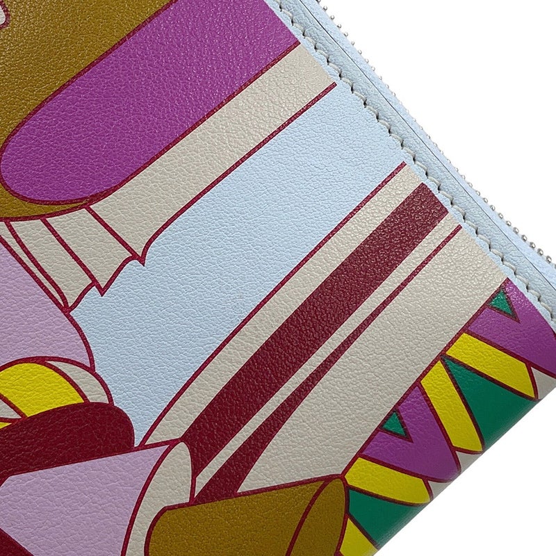 エルメス 長財布 アザップロング シルクイン ラ パティスリー フランセーズ ブルーブリュム/シルバー金具 スイフト Z刻印 HERMES