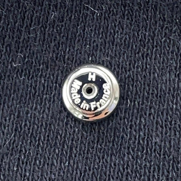 エルメス ピアス ミニ・ポップアッシュ ブラック/シルバー金具 HERMES アクセサリー 黒