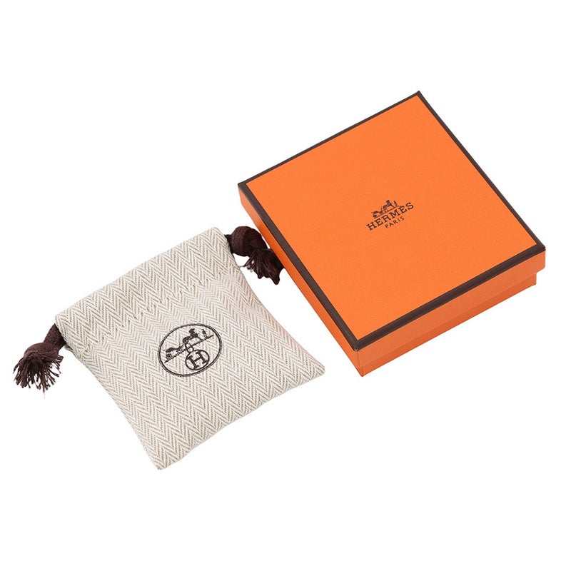 エルメス ピアス ミニ・ポップアッシュ ブラック/シルバー金具 HERMES アクセサリー 黒