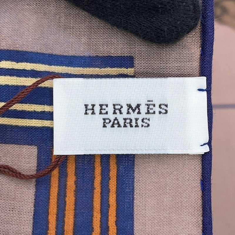 エルメス ハンカチーフ ガルド・ローブ・ポップ・デタイユ Garde Robe Pop Detail コットン HERMES ハンカチ