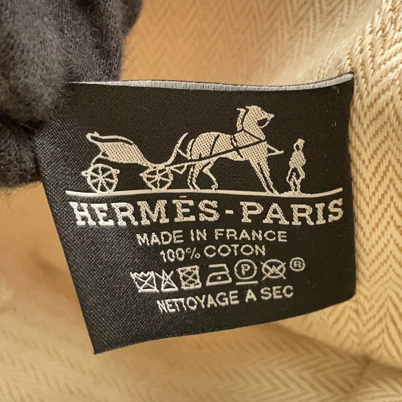エルメス ポーチ ブリッド・ア・ブラックGM ハイビスカス/シルバー金具 キャンバス HERMES バッグ 小物入れ