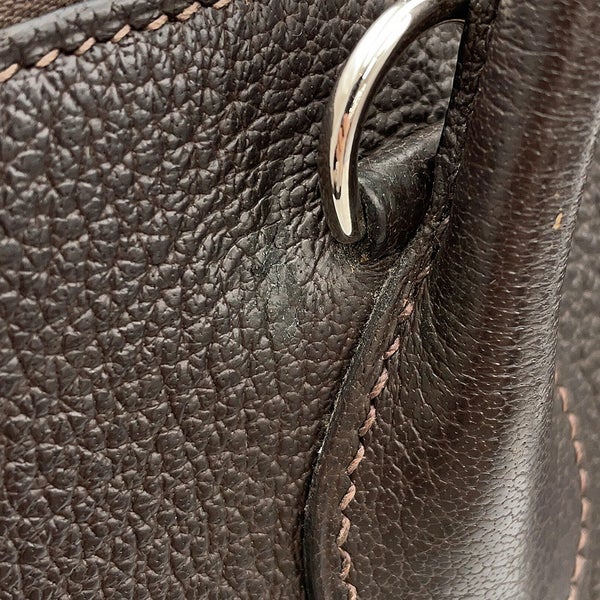 エルメス ハンドバッグ ボリード35 カカオ/シルバー金具 トリヨンクレマンス □H刻印 2wayショルダーバッグ