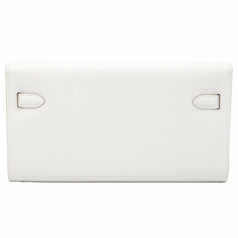 エルメス ケリーウォレット ロング トゥーゴー グリスペール/シルバー金具 ヴォーエプソン B刻印 財布