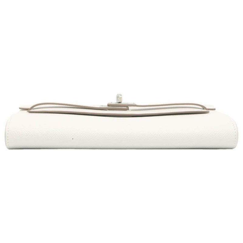 エルメス ケリーウォレット ロング トゥーゴー グリスペール/シルバー金具 ヴォーエプソン B刻印 財布