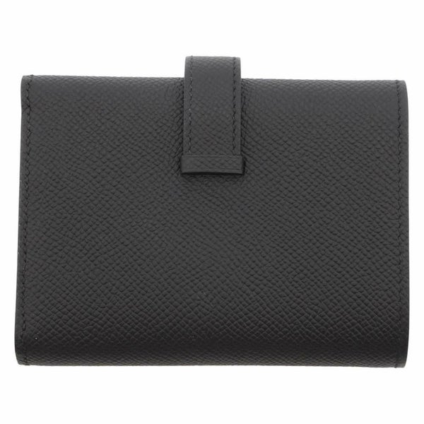 エルメス 三つ折り財布 ベアンコンビネ モノクローム ブラック/ブラック金具 ヴォーエプソン B刻印 黒
