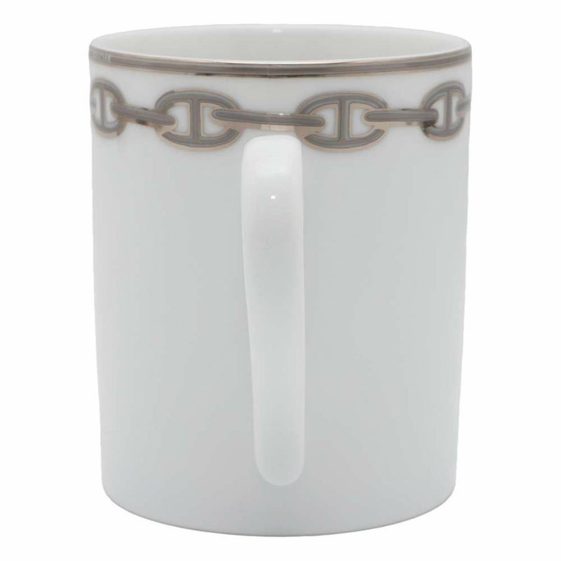 エルメス マグカップ シェーヌダンクル 300ml 陶器 HERMES 食器 ギフト 白