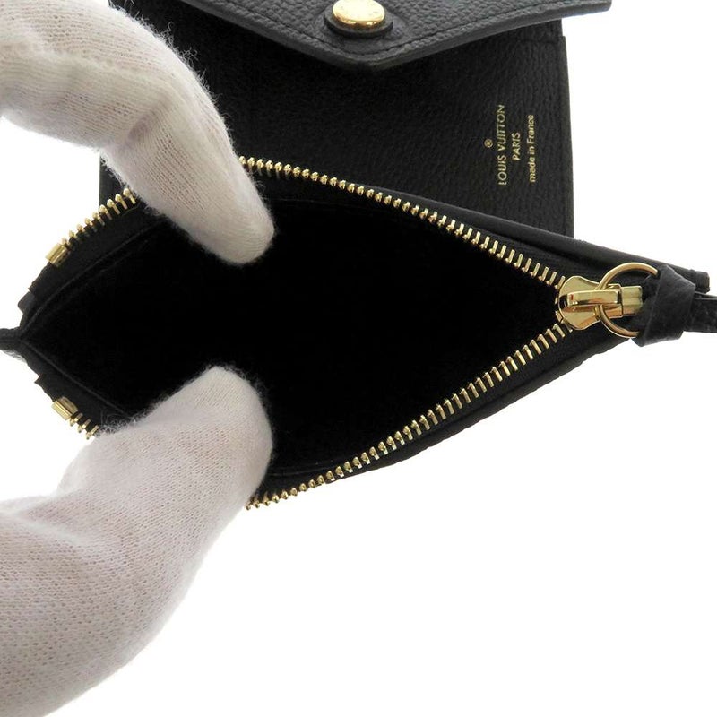 ルイヴィトン 三つ折り財布 モノグラム・アンプラント ポルトフォイユ・ヴィクトリーヌ M64060 ヴィトン 財布 ブラック 黒