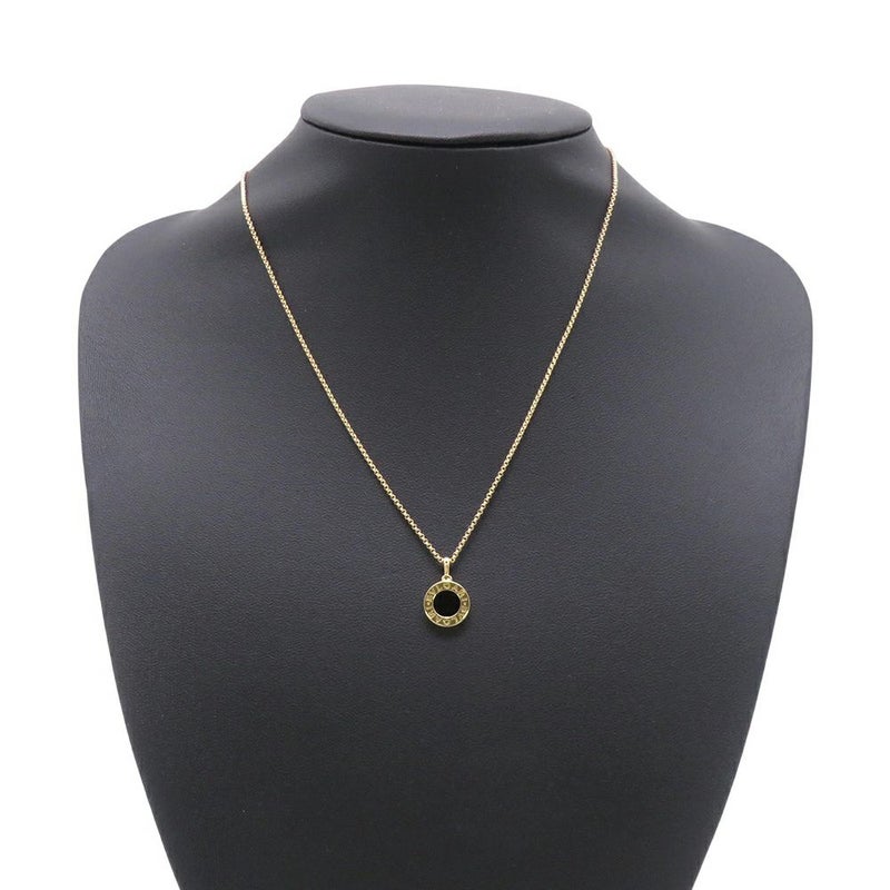 ブルガリ ネックレス ブルガリ・ブルガリ ネックレス オニキス K18YGイエローゴールド 350554 BVLGARI ペンダント