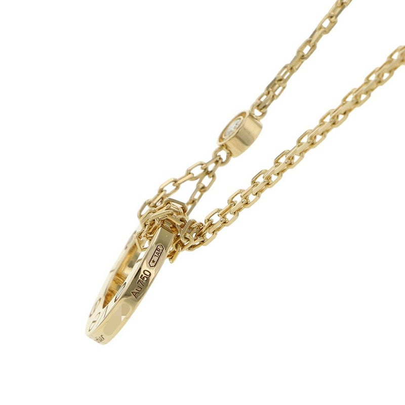 カルティエ ネックレス LOVE サークル ネックレス ダイヤモンド 2P 計0.03ct K18YGイエローゴールド B7219500 Cartier ラブ ペンダント