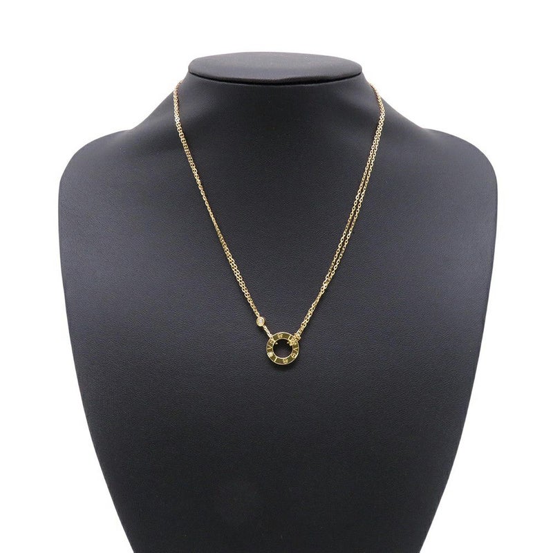 カルティエ ネックレス LOVE サークル ネックレス ダイヤモンド 2P 計0.03ct K18YGイエローゴールド B7219500 Cartier ラブ ペンダント