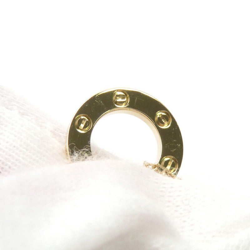 カルティエ ネックレス LOVE サークル ネックレス ダイヤモンド 2P 計0.03ct K18YGイエローゴールド B7219500 Cartier ラブ ペンダント