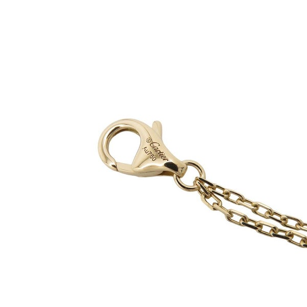 カルティエ ネックレス LOVE サークル ネックレス ダイヤモンド 2P 計0.03ct K18YGイエローゴールド B7219500 Cartier ラブ ペンダント