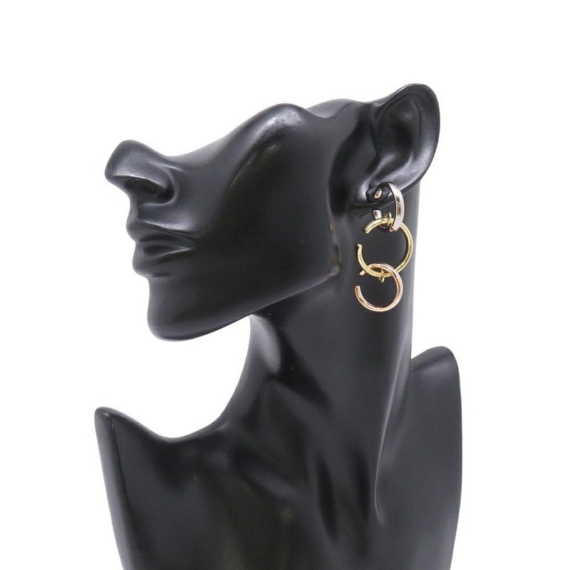 カルティエ ピアス トリニティ シングル イヤリング FOR CHITOSE ABE of sacai K18YG/K18PG/K18WG サイズM Cartier 限定コレクション