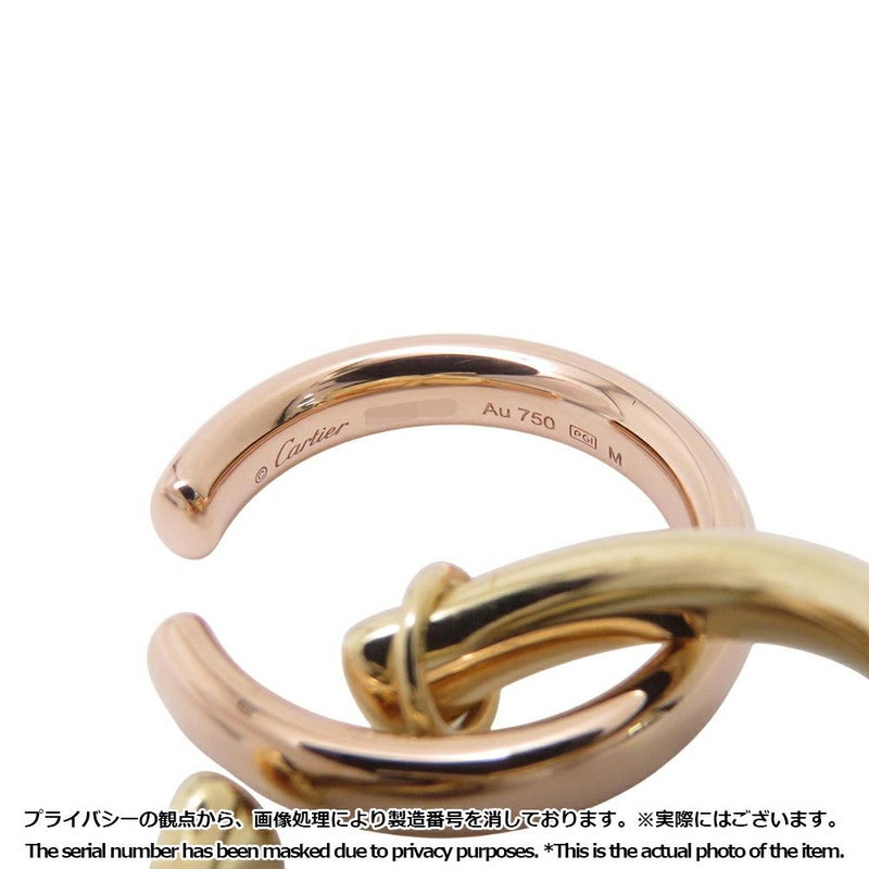 カルティエ ピアス トリニティ シングル イヤリング FOR CHITOSE ABE of sacai K18YG/K18PG/K18WG サイズM Cartier 限定コレクション