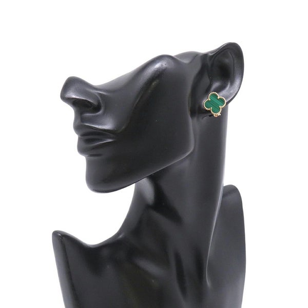 ヴァンクリーフ&アーペル ピアス ヴィンテージ アルハンブラ イヤリング マラカイト K18YGイエローゴールド VCARO3QL00 ジュエリー