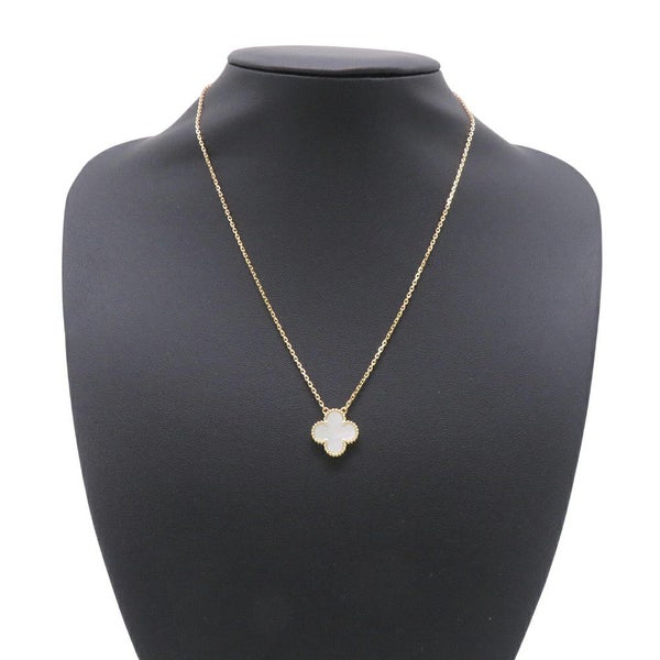 ヴァンクリーフ&アーペル ネックレス ヴィンテージ アルハンブラ ペンダント マザーオブパール K18YGイエローゴールド VCARA45900