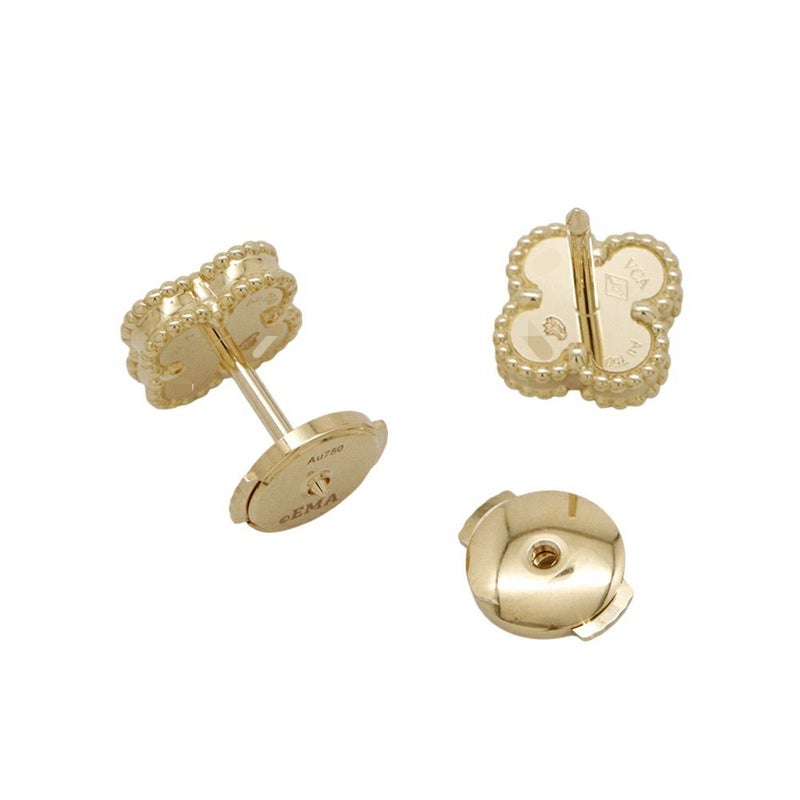 ヴァンクリーフ&アーペル ピアス スウィート アルハンブラ ピアス マザーオブパール K18YGイエローゴールド VCARA44800