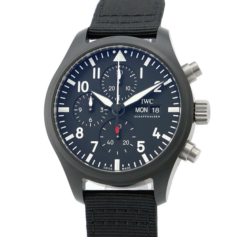 IWC パイロット・ウォッチ・クロノグラフ ・トップガン IW389101 腕時計 黒文字盤