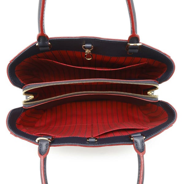 ルイヴィトン ハンドバッグ モノグラム・アンプラント モンテーニュMM M42746 LOUIS VUITTON 2way ネイビー