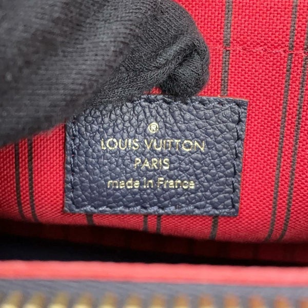 ルイヴィトン ハンドバッグ モノグラム・アンプラント モンテーニュMM M42746 LOUIS VUITTON 2way ネイビー