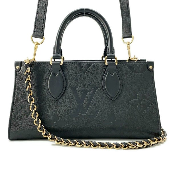 ルイヴィトン ハンドバッグ モノグラム アンプラント オンザゴー EW M23640 LOUIS VUITTON 3way ショルダーバッグ 黒