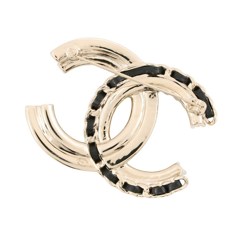 シャネル ブローチ ココマーク ラインストーン フェイクパール ラムスキン B25V AB8609 CHANEL アクセサリー