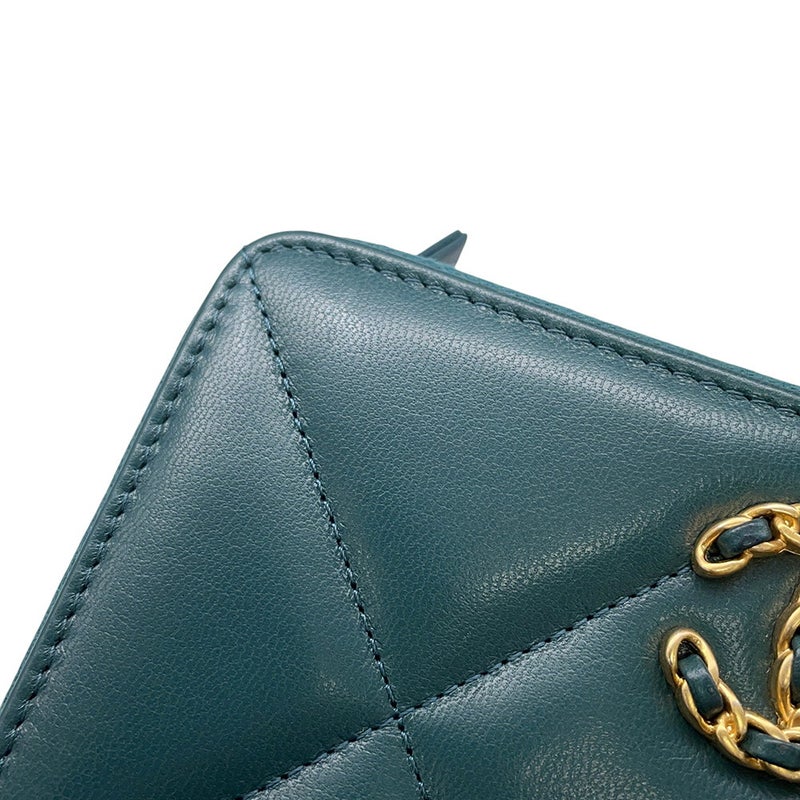 シャネル 財布 19 スモール ジップウォレット ココマーク ラムスキン AP0948 CHANEL 財布