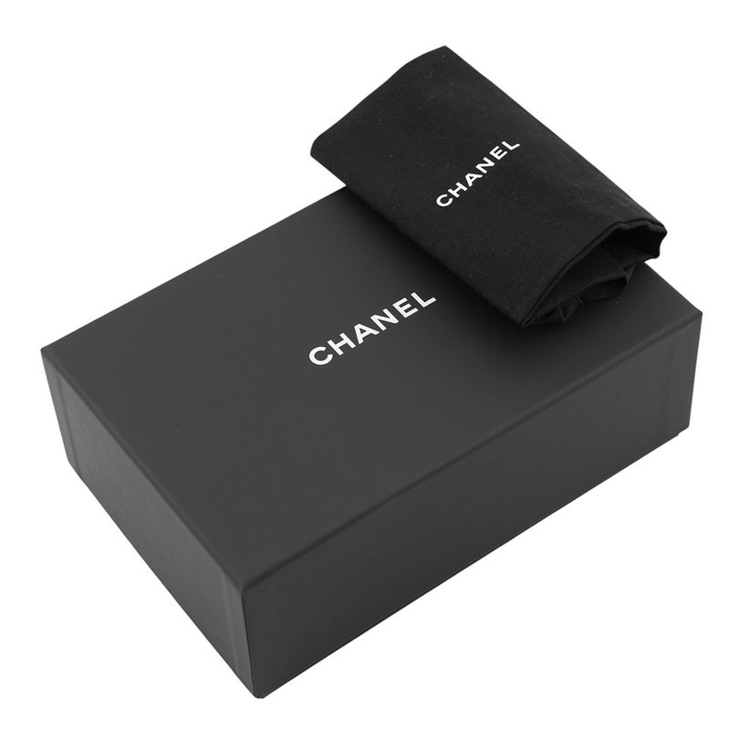 シャネル バッグチャーム マトラッセ ハート ミニ ラムスキン AP4838 CHANEL 黒