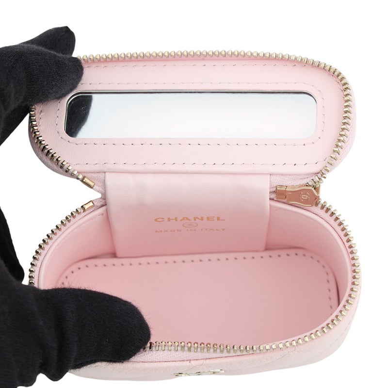 シャネル バッグチャーム クラシック ミニ ヴァニティ キャビアスキン AP4983 CHANEL チャーム