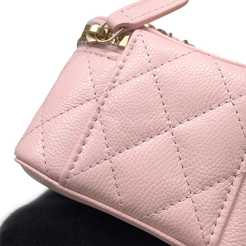 シャネル バッグチャーム クラシック ミニ ヴァニティ キャビアスキン AP4983 CHANEL チャーム