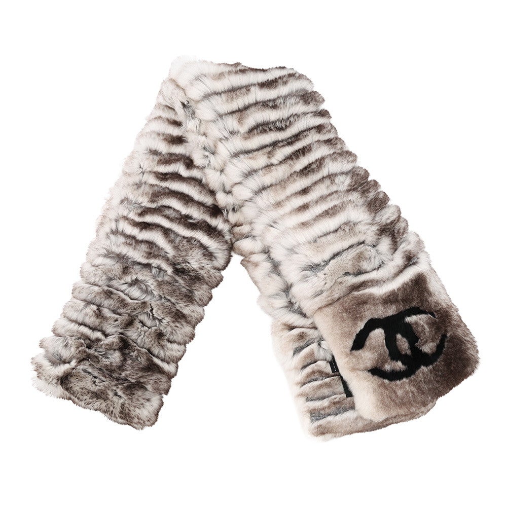 シャネル マフラー ココマーク オリラグ カシミヤ CHANEL ファー