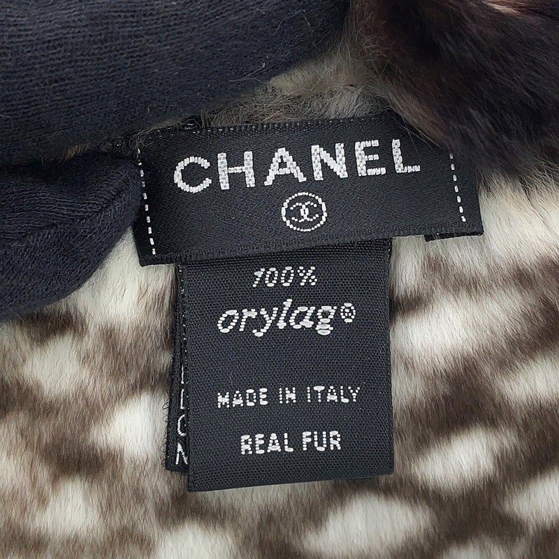 シャネル マフラー ココマーク オリラグ CHANEL ファーマフラー