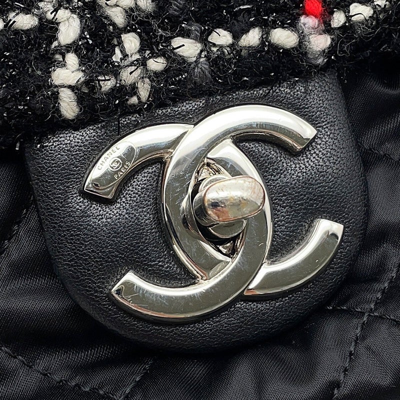 シャネル チェーンショルダーバッグ ココマーク ツイード/ナイロン AS1160 CHANEL 黒
