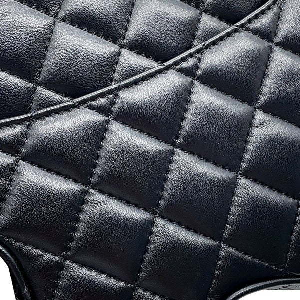 シャネル チェーンショルダーバッグ マトラッセ ココマーク スター 星 ラムスキン AS4579 CHANEL 黒