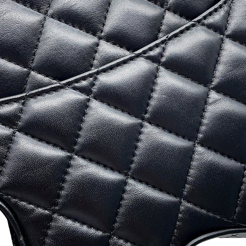 シャネル チェーンショルダーバッグ マトラッセ ココマーク スター 星 ラムスキン AS4579 CHANEL 黒