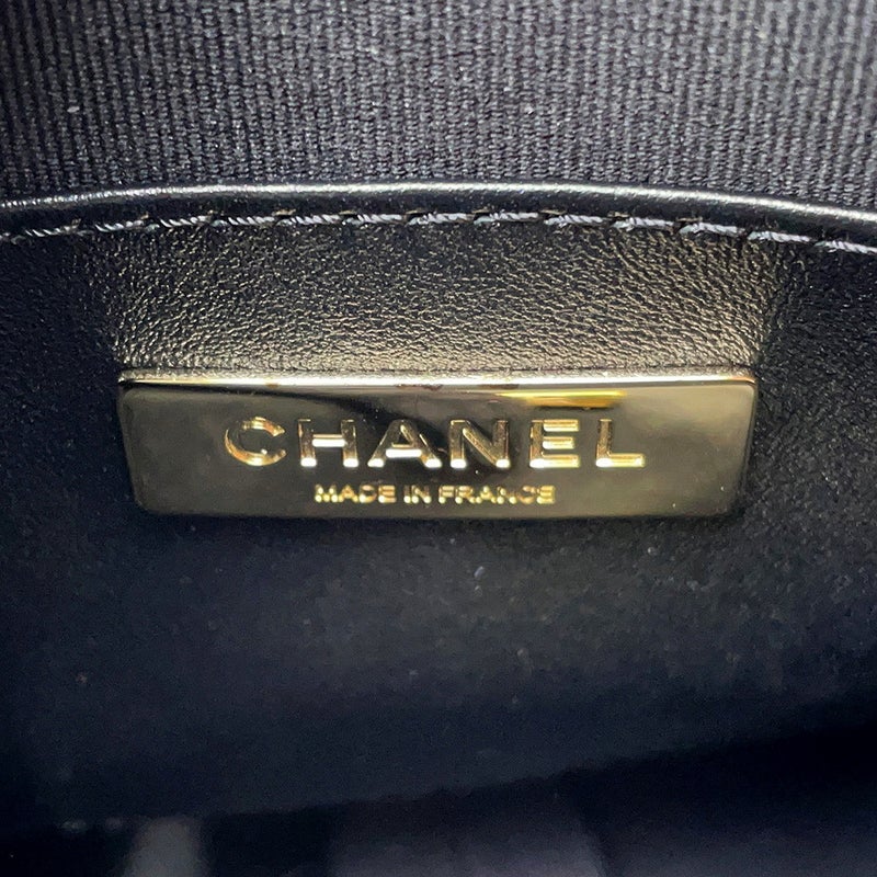 シャネル チェーンショルダーバッグ マトラッセ ココマーク スター 星 ラムスキン AS4579 CHANEL 黒