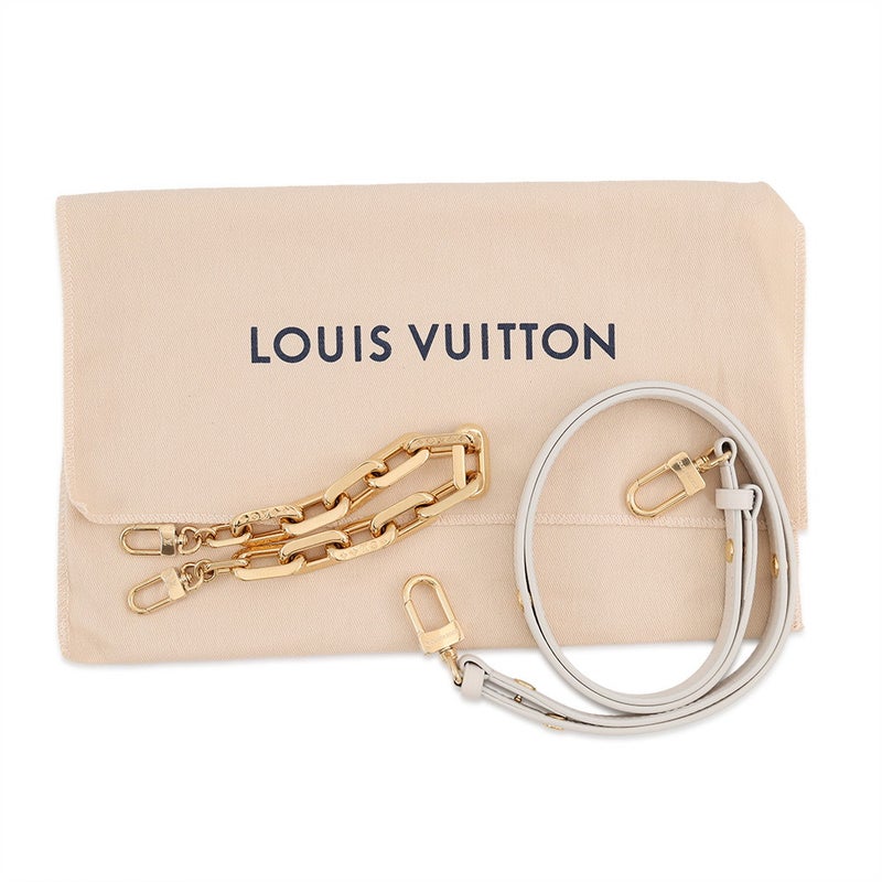 ルイヴィトン ショルダーバッグ モノグラム・パターン/ラムレザー ポシェットクッサン M11331 LOUIS VUITTON 白