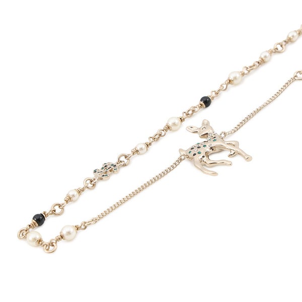 シャネル ノベルティ ココマーク バンビモチーフ ロングネックレス G26C CHANEL アクセサリー VIP限定イヤーズギフト