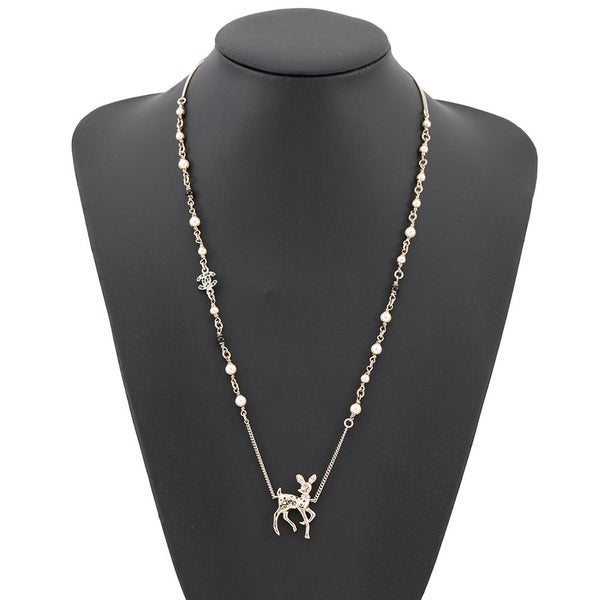シャネル ノベルティ ココマーク バンビモチーフ ロングネックレス G26C CHANEL アクセサリー VIP限定イヤーズギフト