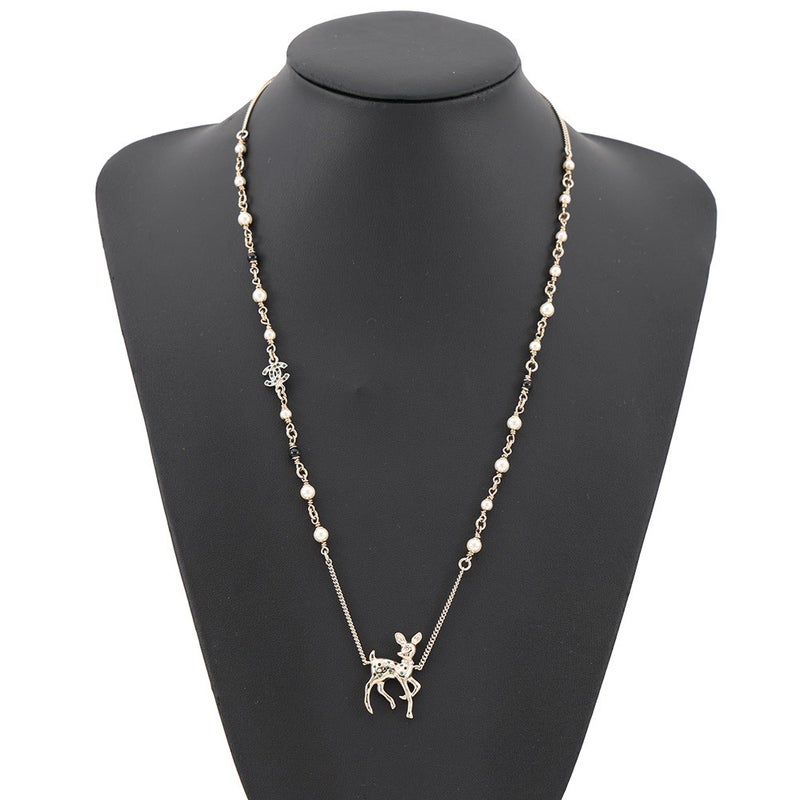 シャネル ノベルティ ココマーク バンビモチーフ ロングネックレス G26C CHANEL アクセサリー VIP限定イヤーズギフト