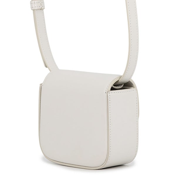 セリーヌ ショルダーバッグ トリオンフ ミニ クロード シャイニーカーフレザー 10I513 CELINE ミニバッグ 白