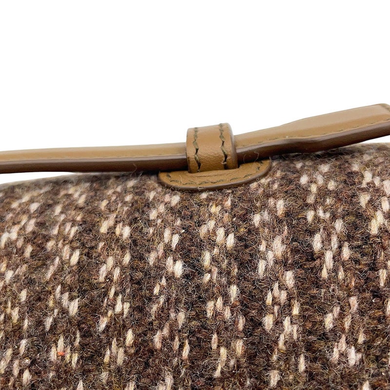 ロロピアーナ ショルダーバッグ エクストラ・ポケット・L19 カシミヤ/レザー FAQ2509 Loro Piana 2wayハンドバッグ