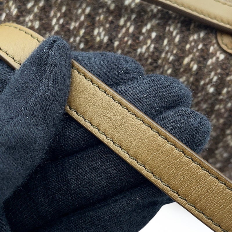 ロロピアーナ ショルダーバッグ エクストラ・ポケット・L19 カシミヤ/レザー FAQ2509 Loro Piana 2wayハンドバッグ