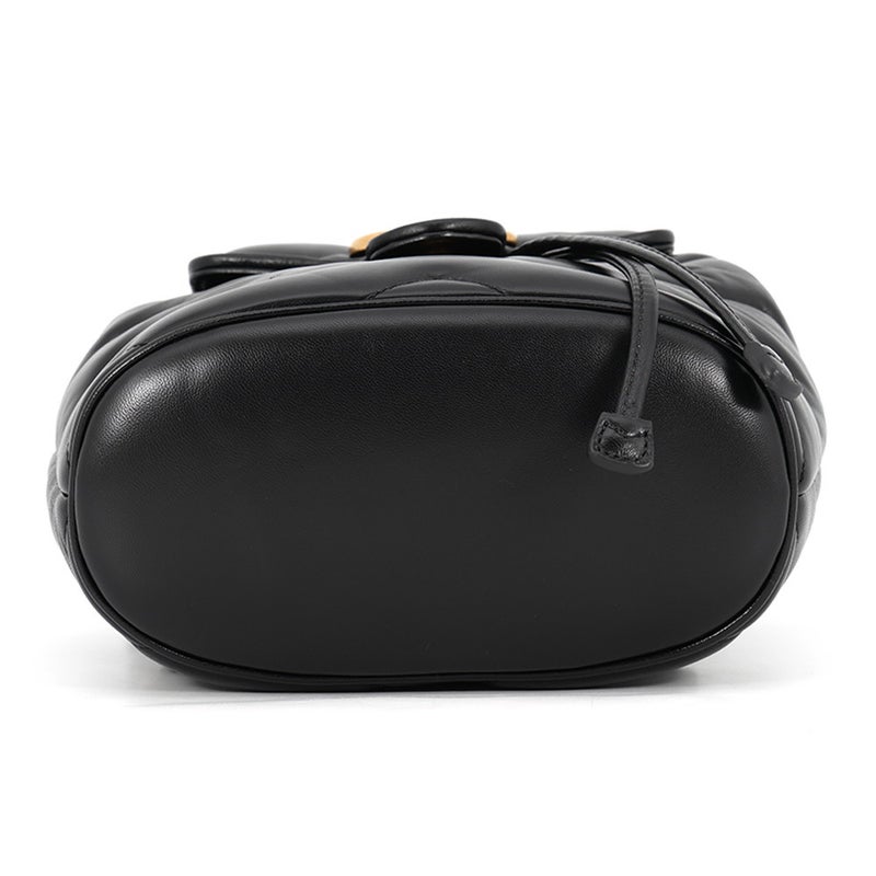 グッチ リュック GGマーモント レザー 777253 GUCCI バッグ 黒