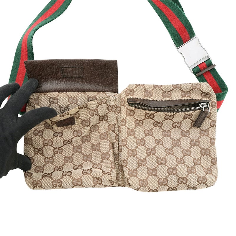グッチ ウエストバッグ GGキャンバス 28566 GUCCI メンズ バッグ ボディバッグ